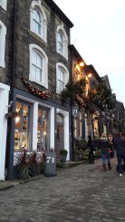 Haworth by fading Christmas light